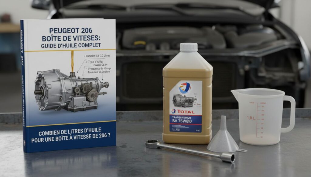 Combien de litre d'huile pour une boite à vitesse de 206 : guide complet