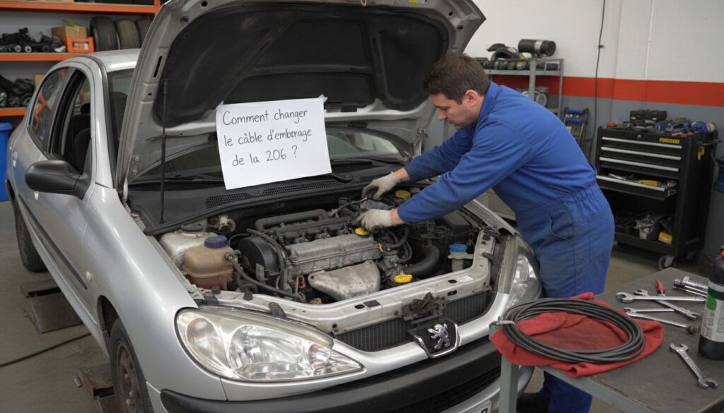Comment changer le câble d'embrayage de la 206 ?
