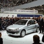 La sortie historique de la Peugeot 206 en 1998