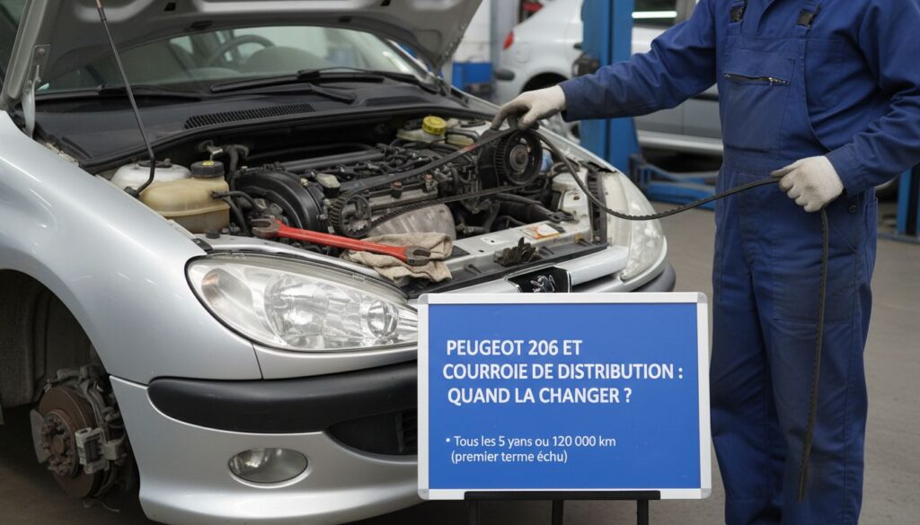 Peugeot 206 et courroie de distribution : quand la changer ?