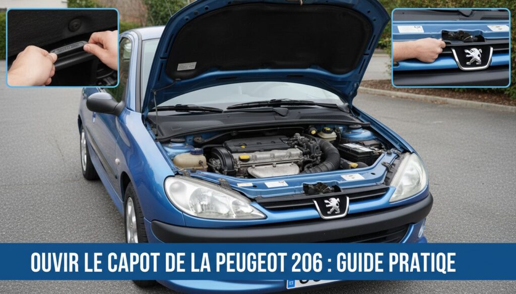 Ouvrir le capot de la peugeot 206 : guide pratique