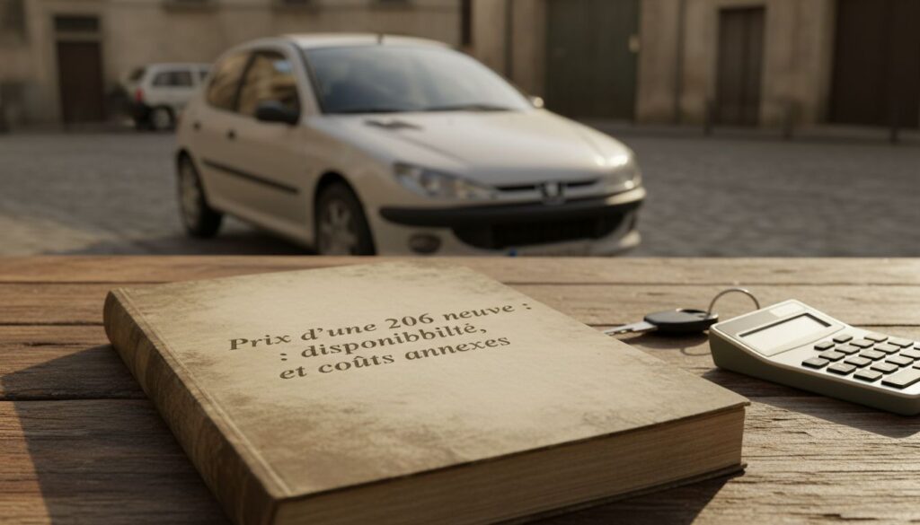 Prix d'une 206 neuve : disponibilité, occasion et coûts annexes