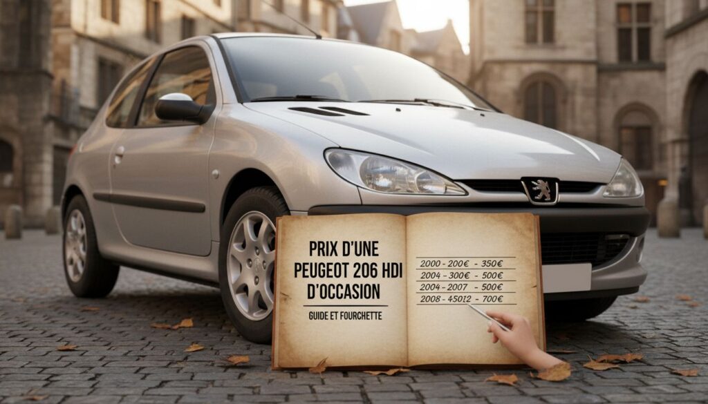 Prix ​​d'une peugeot 206 hdi d'occasion : guide et fourchette