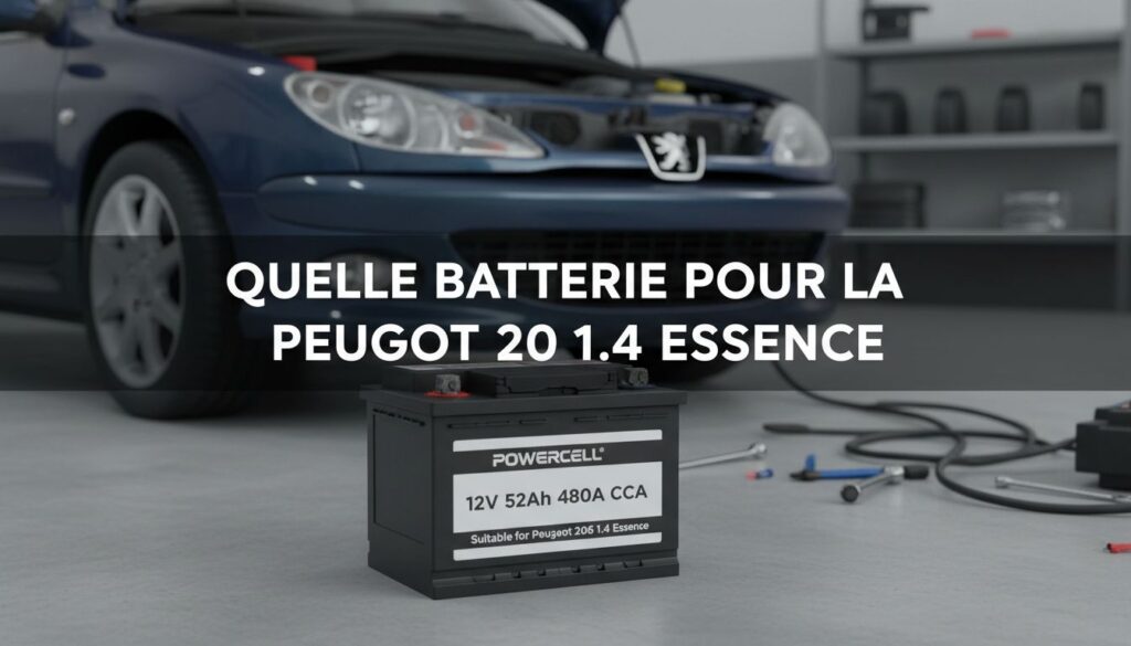 Quelle batterie pour la peugeot 206 1.4 essence