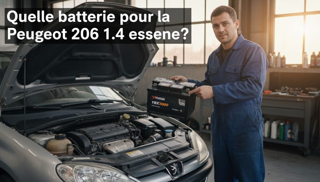 Quelle batterie pour la peugeot 206 1.4 essence