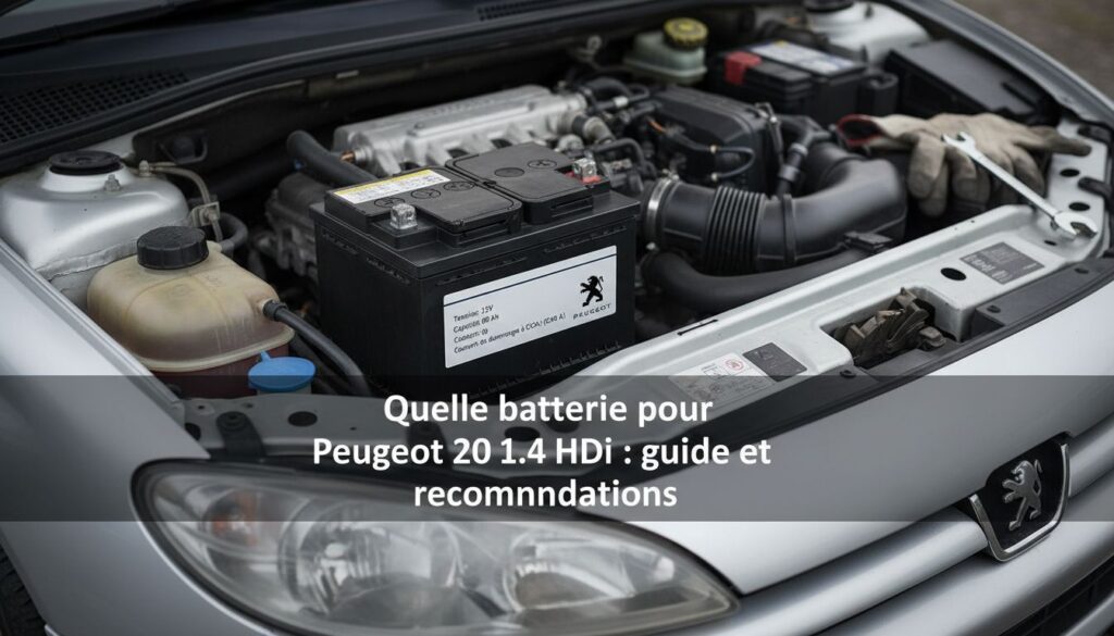 Quelle batterie pour Peugeot 206 1.4 HDi : guide et recommandations