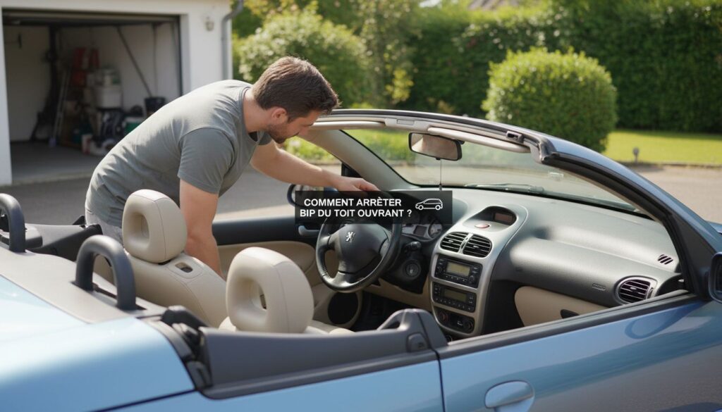 Comment arrêter le bip du toit ouvrant de la peugeot 206 cc