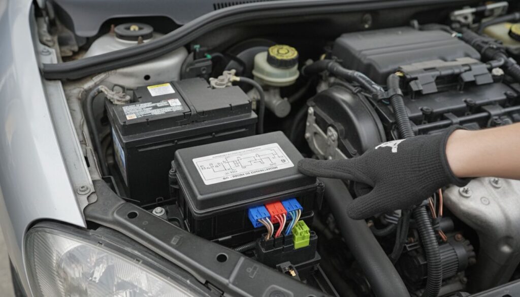 Où se trouve le boîtier de centralisation de la Peugeot 206