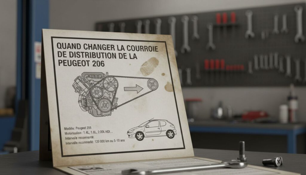 Quand changer la courroie de distribution de la peugeot 206