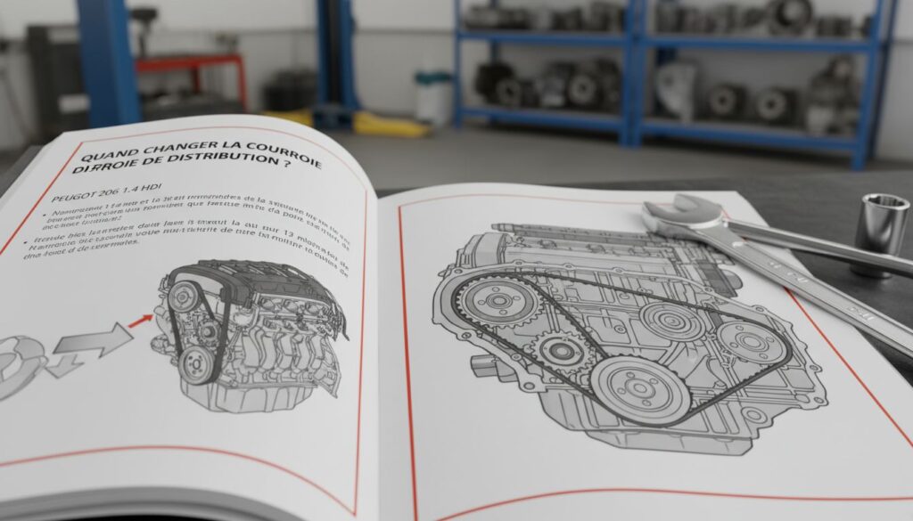 Quand changer la courroie de distribution sur la Peugeot 206 1.4 hdi