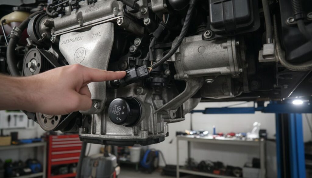 Où se trouve le capteur pmh sur la peugeot 206 1.4 essence