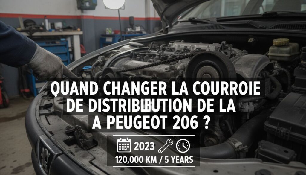 Quand changer la courroie de distribution de la peugeot 206