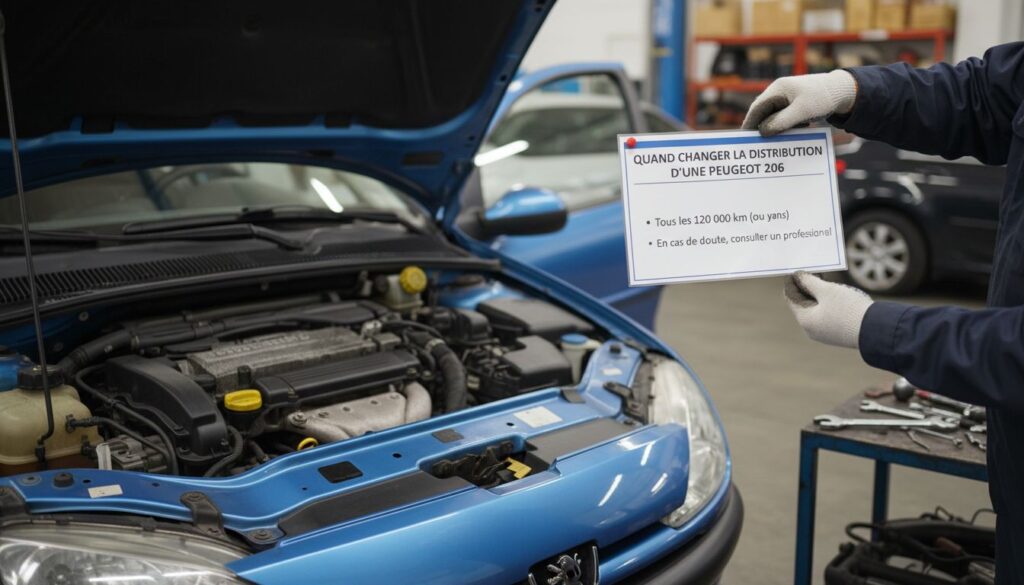 Quand changer la distribution d'une Peugeot 206