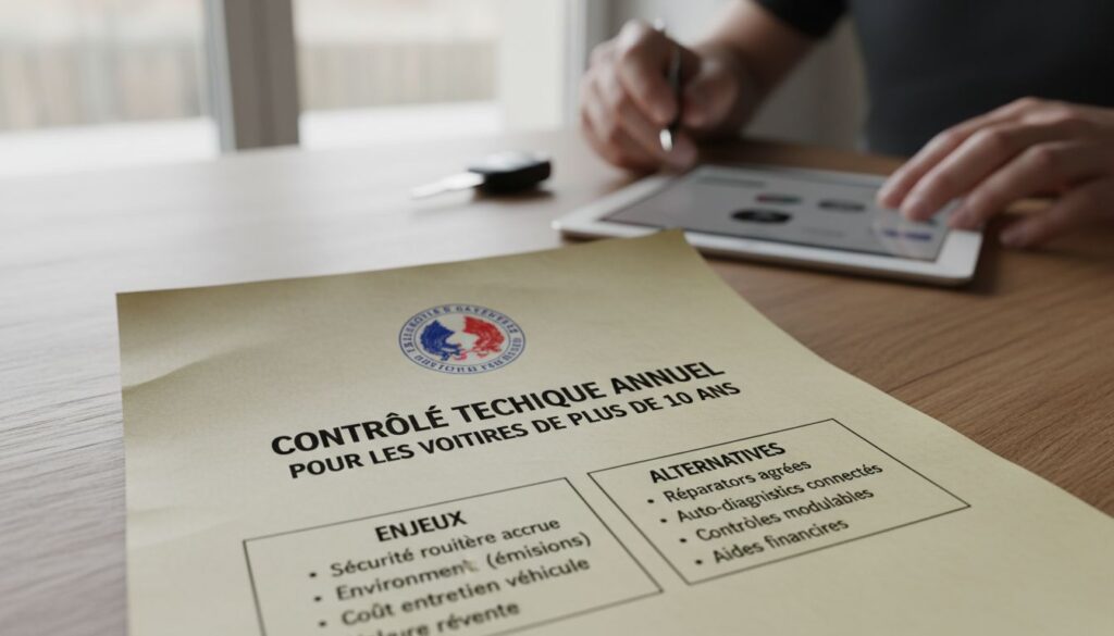 Contrôle technique annuel pour les voitures de plus de 10 ans : enjeux et alternatives