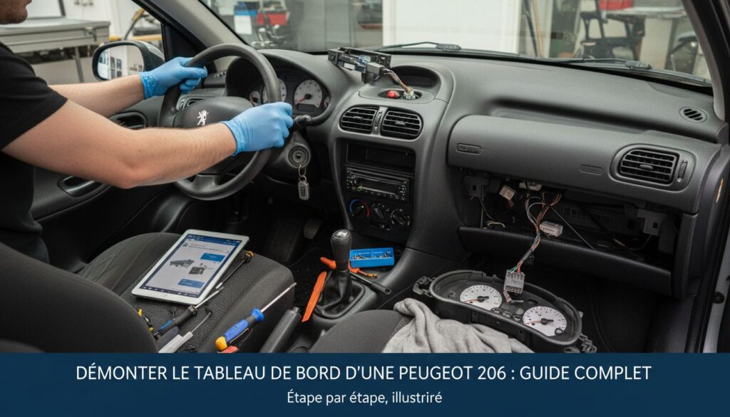 Démonter le tableau de bord d'une peugeot 206 : guide complet